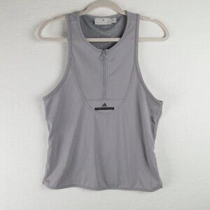 Adidas by Stella McCartney Zip Down Tank Top Size 36 Gray Climachill